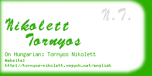 nikolett tornyos business card